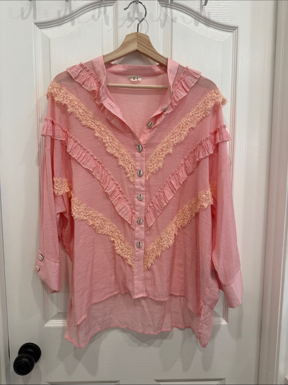 POL lace layered top